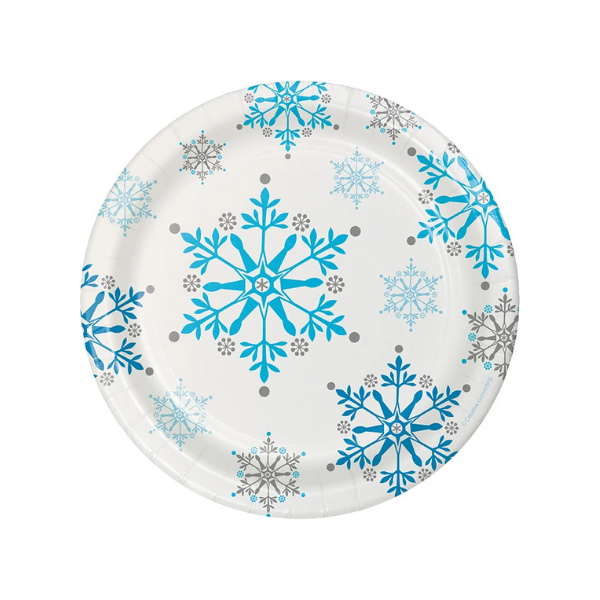 snow princess dessert plate