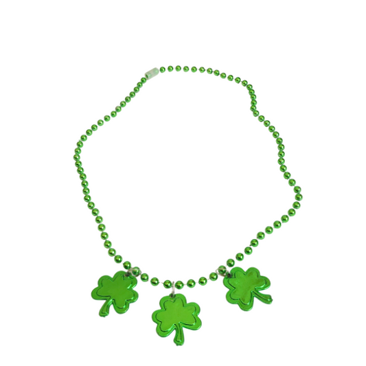 Shamrock Beaded Necklace, St. Patrick's Day