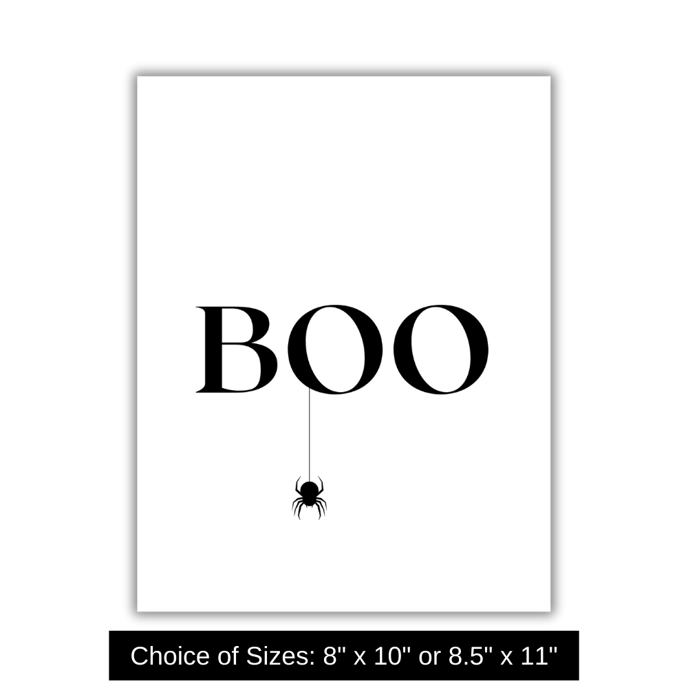 Halloween "Boo" Wall Art Decor