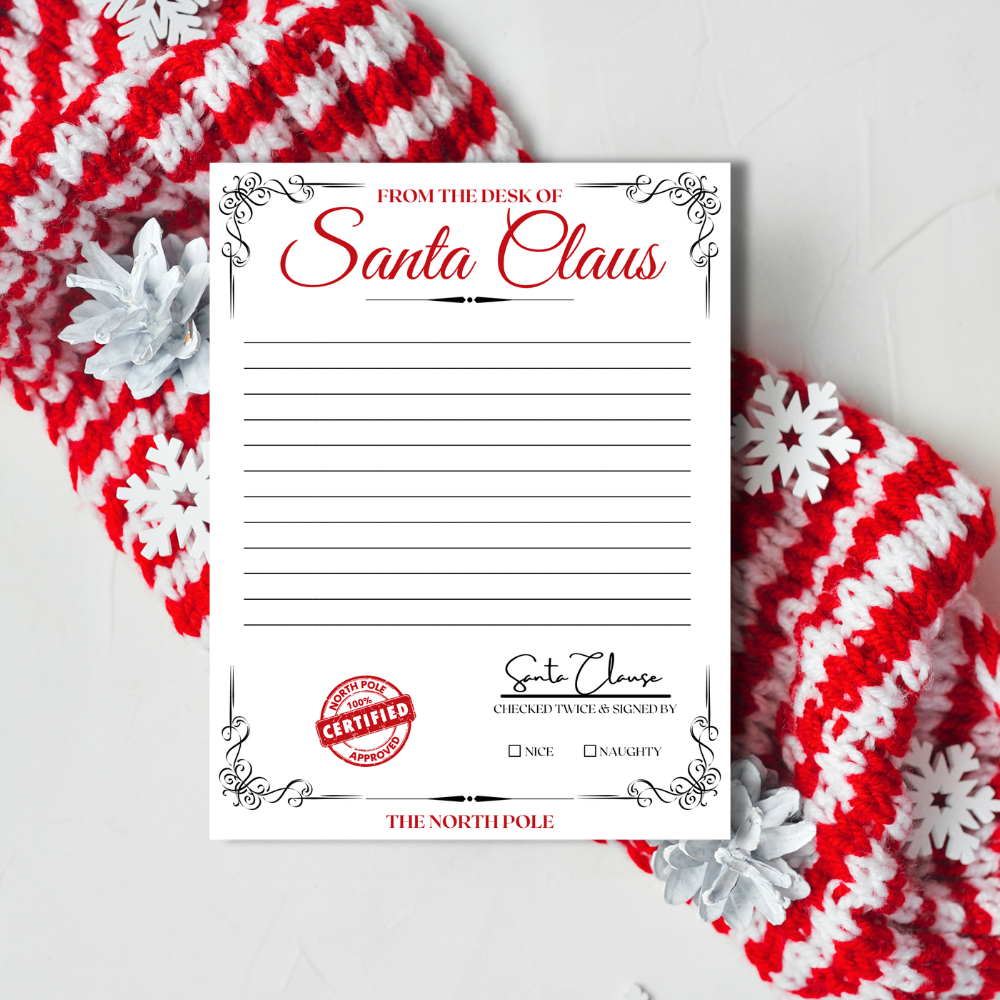 Santa Letter for Kids – Festive, customizable North Pole letter to surprise your child on Christmas.