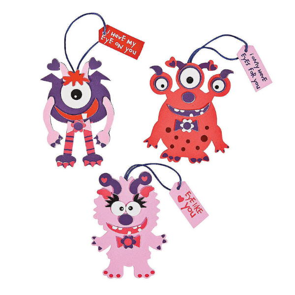 silly monster valentine's day craft kits