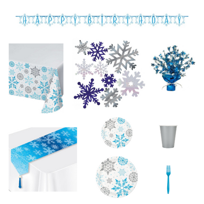 snow princess birthday party decoration bundle