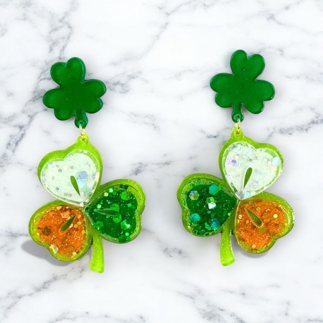 Lucky Clover Earrings – Perfect Accessory for Irish Celebrations