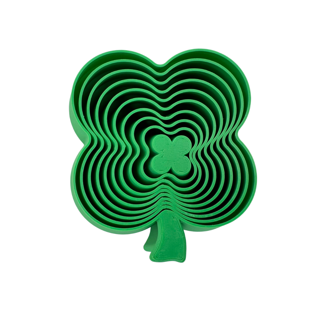 Clover-Shaped Layered Fidget Toy Bundle in green  for St. Patrick's Day fun & stress relief