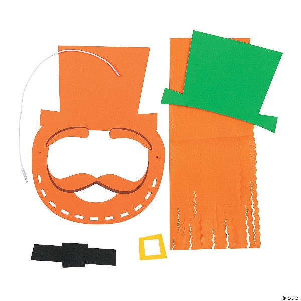 St. Patrick's Day Leprechaun Mask craft kit for kids