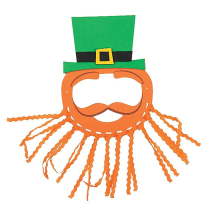 St. Patrick's Day Kids Craft, Leprechaun Foam Mask
