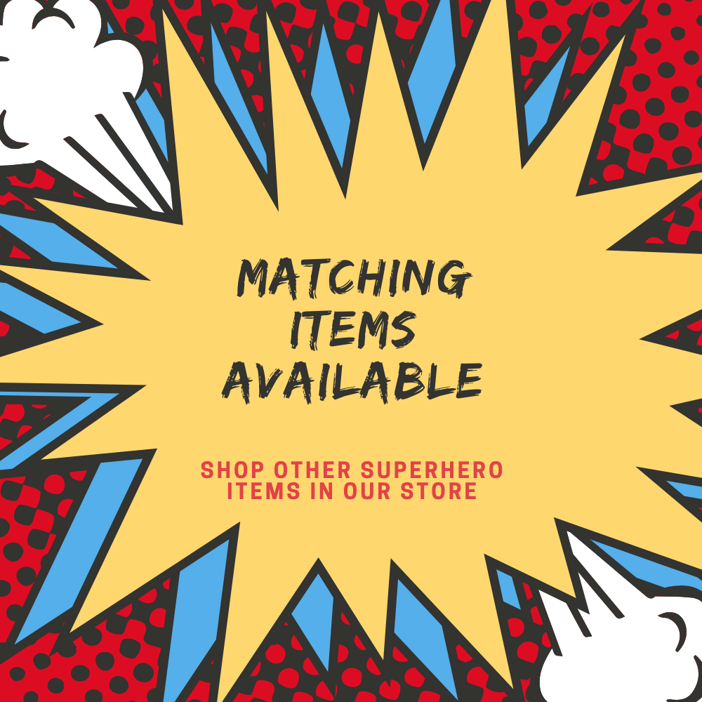 check out matching superhero themed party items in our store