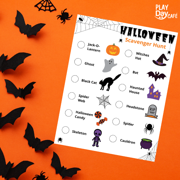 printable, halloween scavenger hunt