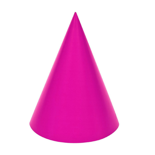 Hot pink birthday party hat